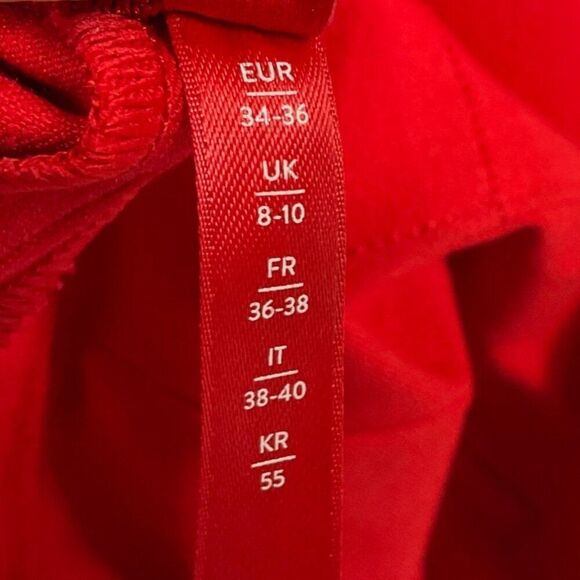 NWT Spanx Womens Petite Red Polished Kick Flare Pants, Small - Picture 14 of 16